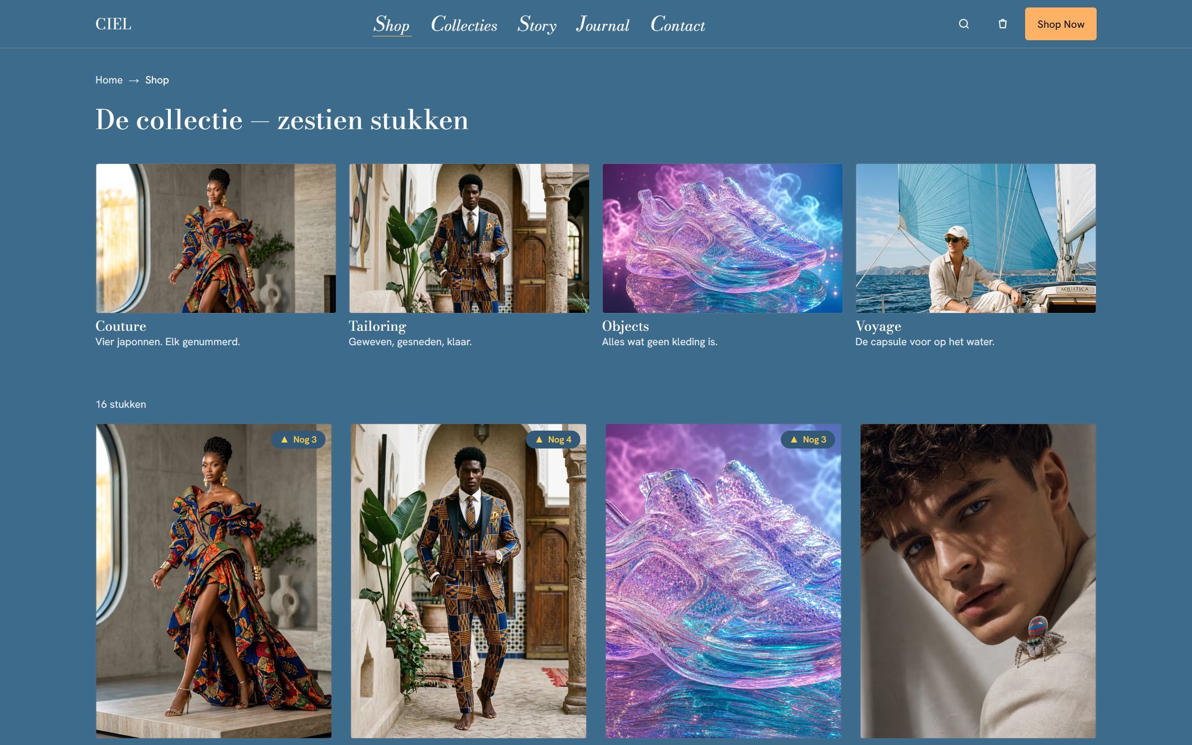 De collectie